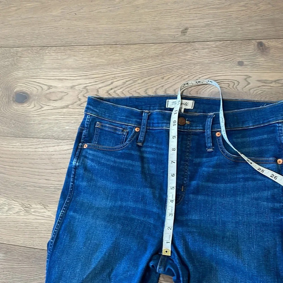Madewell 9" Mid-Rise Skinny Jeans Raw-Hem Size 32 - Picture 6 of 14